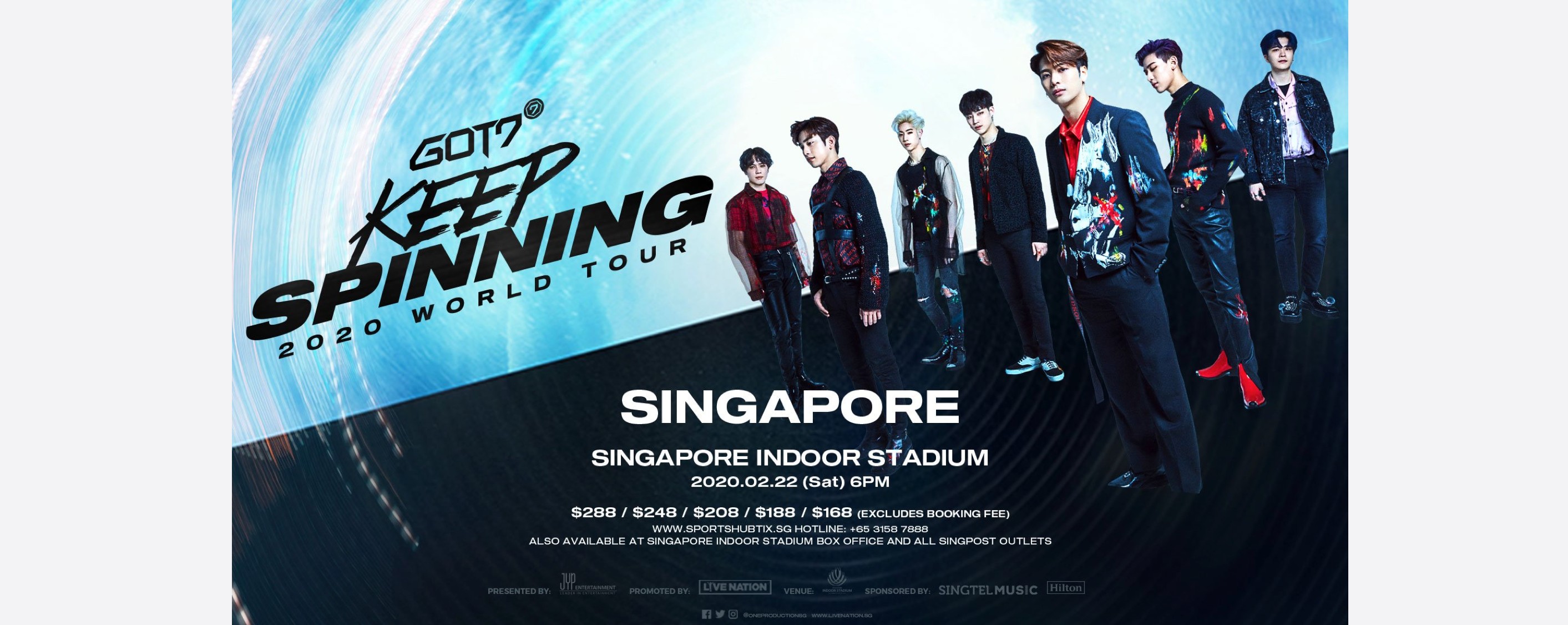 [CANCELLED] GOT7 2020 World Tour ‘Keep Spinning’ in Singapore